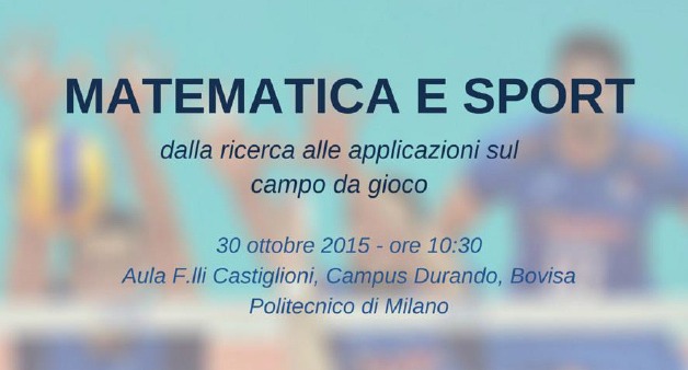 30 Ottobre – Matematica e Sport