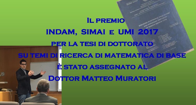 Premio INDAM, SIMAI e UMI