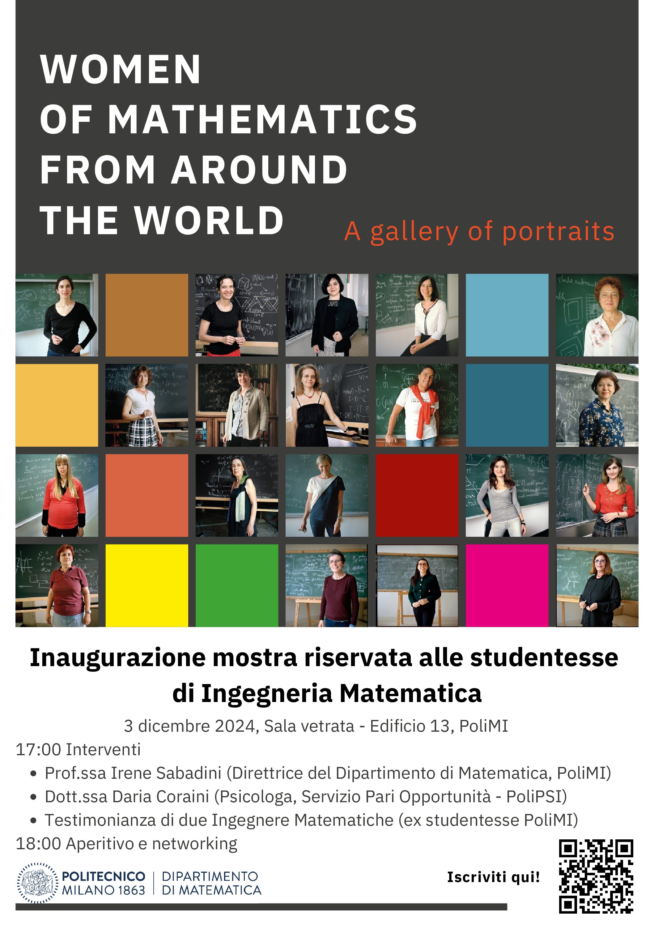 Inaugurazione della mostra “Women of Mathematics from around the world”